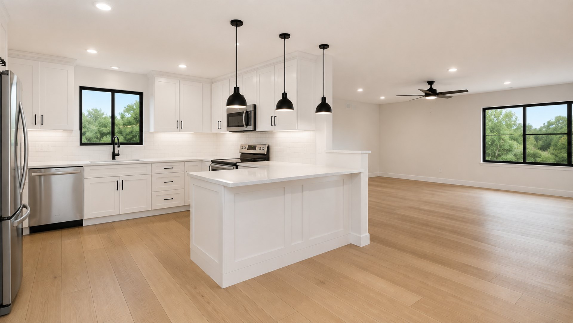 Same kitchen after full virtual renovation